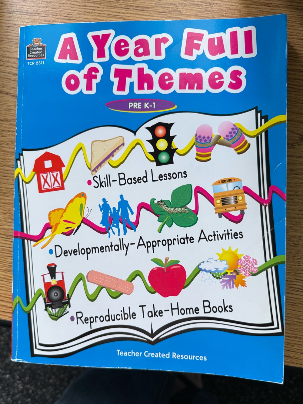 A Year Full of Themes by teacher created resources PreK-1 paperback like new